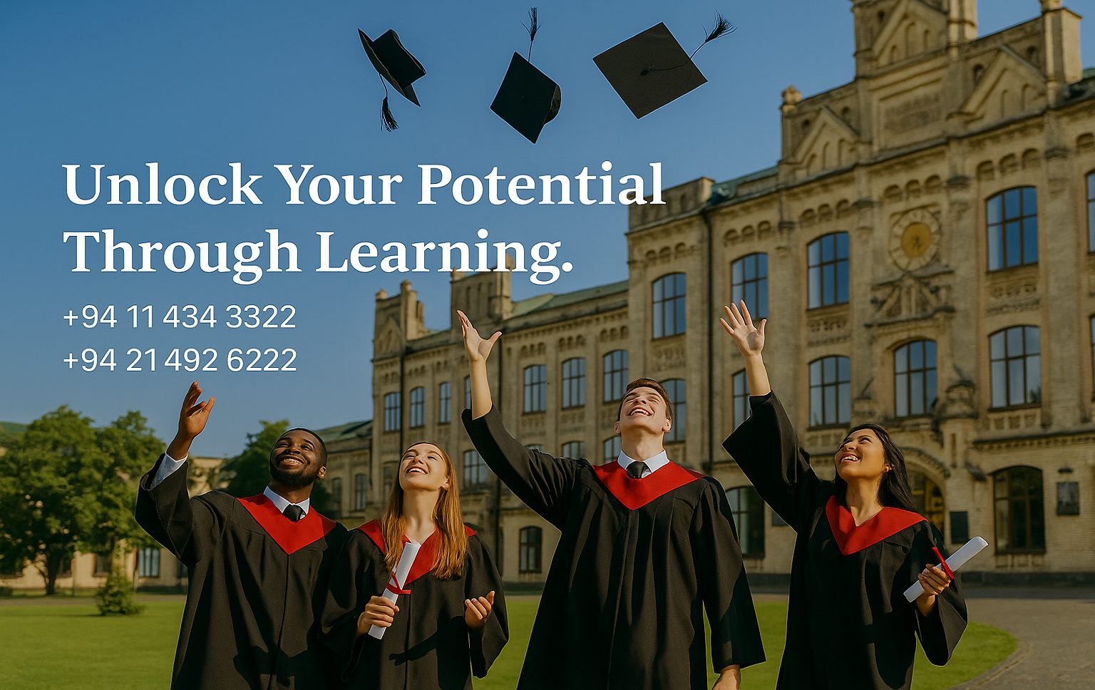 Graduation Day Celebration at Historic University